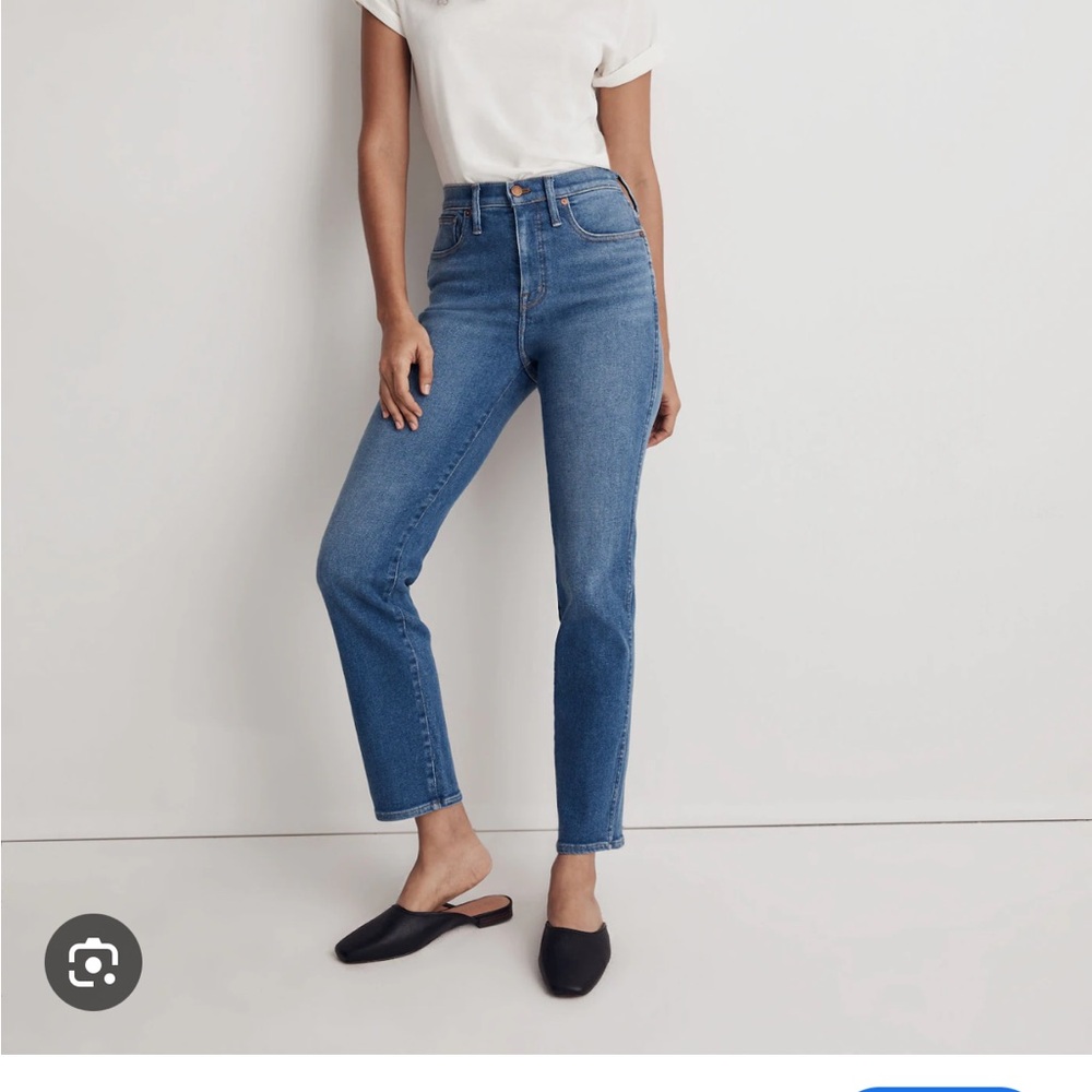 Madewell Blue Stovepipe Jeans